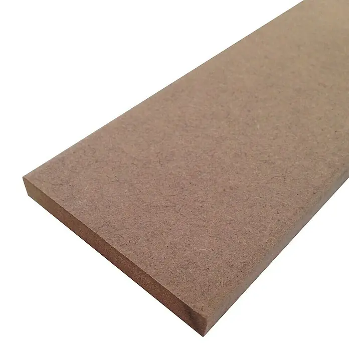 Rufete Zócalo Crudo - 2,25 m x 14 mm x 90 mm, Redondeado