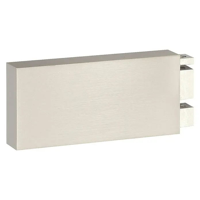Expo Ambiente Eindstuk Long - Rvs-look, Geschikt voor: 32 x 11 mm profiel - Vooraanzicht