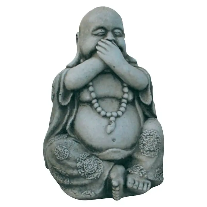 Figura decorativa Buda Mudo - Piedra artificial