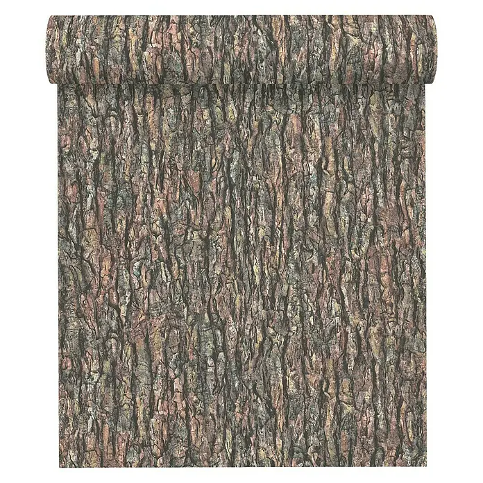 AS Creation Il Decoro Vliestapete Rinde - Braun, Holzoptik, 10,05 x 0,53 m - Vorderansicht
