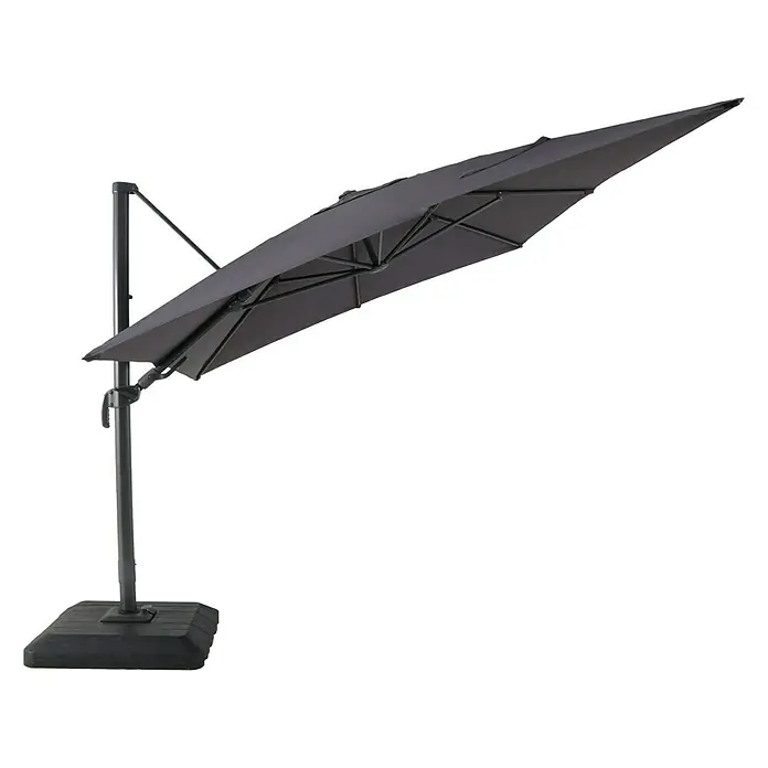 Sunfun Zweefparasol Capri - Antraciet, 300 x 350 cm