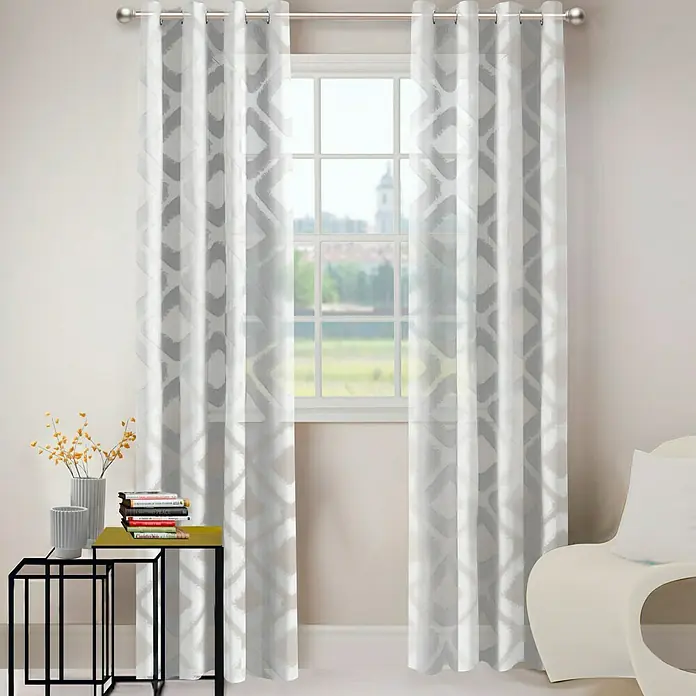 Visillo para ventana Giacarta - 140 x 280 cm, 100% poliéster, Natural