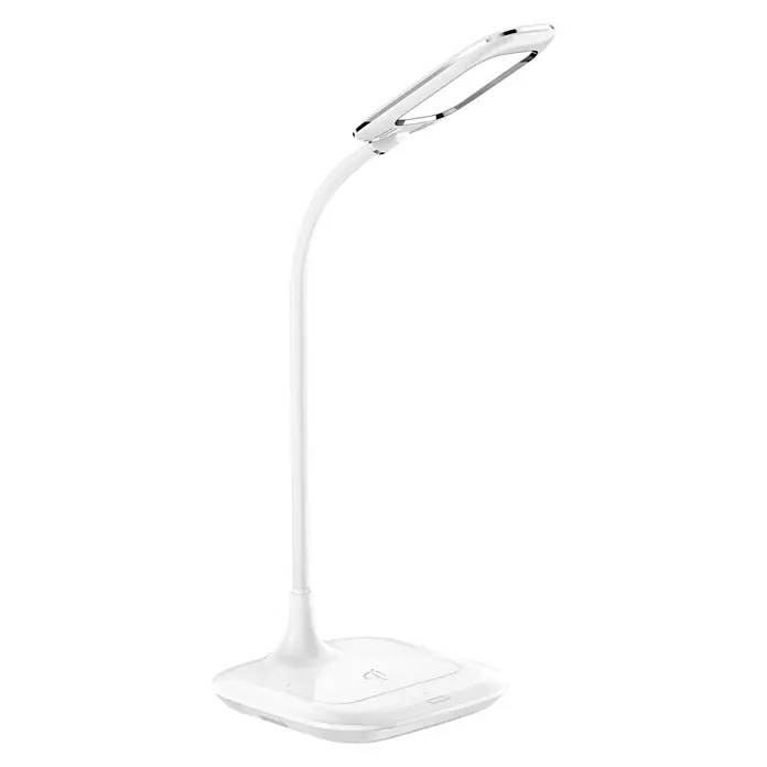 Lámpara de sobremesa LED Luis - 5 W, L x An x Al: 16 x 16 x 51,5 cm, Blanco, Blanco neutro