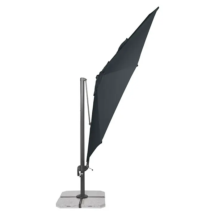 Derby Ravenna Pendelschirm Ravenna - Anthrazit, Durchmesser: 392 cm - Vorderansicht