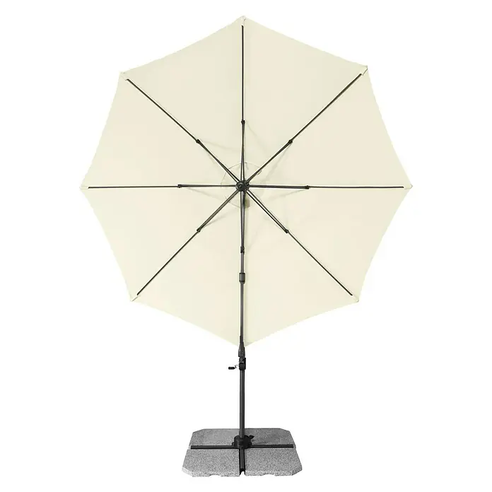 Derby Ravenna Pendelschirm Ravenna - Natur, Durchmesser: 316 cm - Ansicht von unten