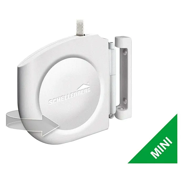 Schellenberg Aufschraubwickler - 143 x 22 x 157 mm, Geeignet für: Rollladen-Mini-Systeme, Weiß