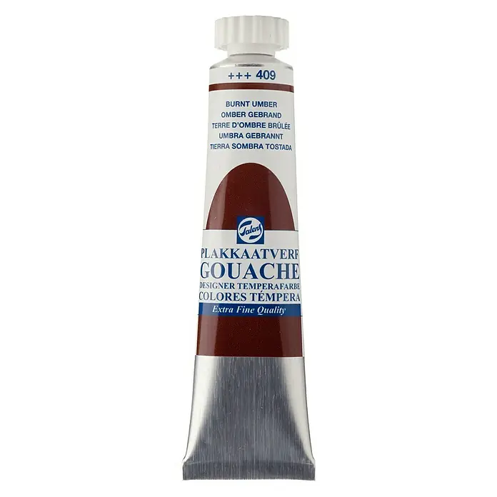 Talens Pintura gouache tierra sombra tostada - 20 ml, Mate