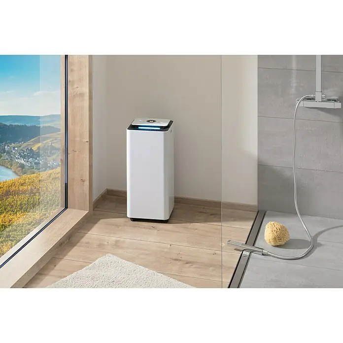 Proklima Odvlaživač zraka - 400 W, Kapacitet odvlaživanja: 20 l/dan, D x Š x V: 26,2 x 26,2 x 59 cm, Kotačići