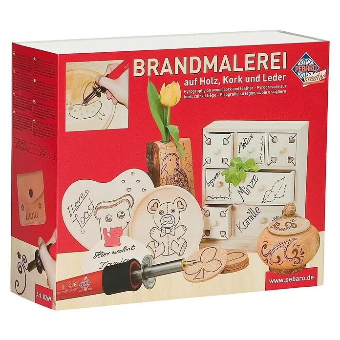 Pebaro Brandmal-Set - 14 -tlg., Basteln