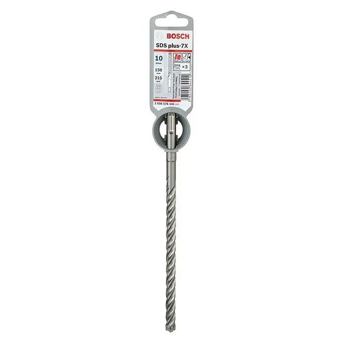 Bosch Professional Svrdlo za beton SDS-Plus SDS Plus-7X - Promjer: 10 mm, Duljina: 215 mm - Pogled odozdo