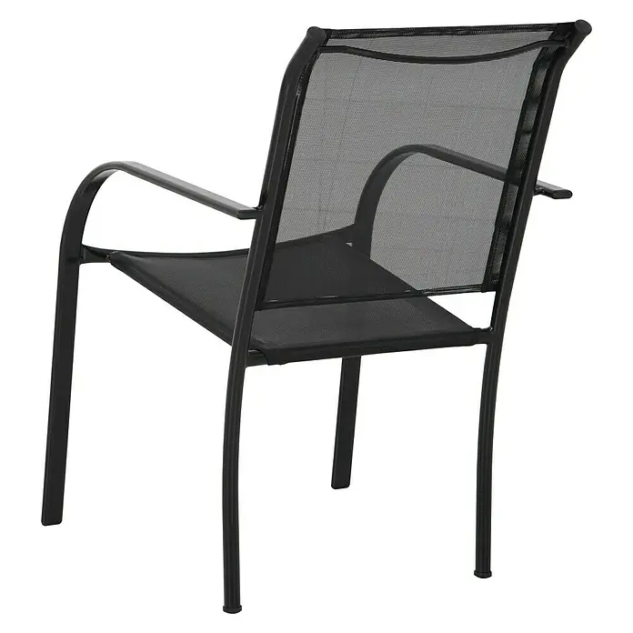 Sunfun Vrtna stolica Lea - Š x D x V: 66 x 56 x 86 cm, Crne boje