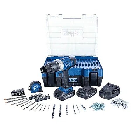 Scheppach  Akku-Schlagbohrschrauber-Set 20 V Pro Series