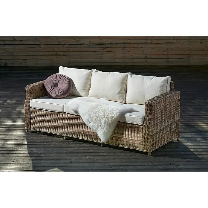 Sofá de conjunto 3 plazas Gotland - Ancho: 80 cm, Arena