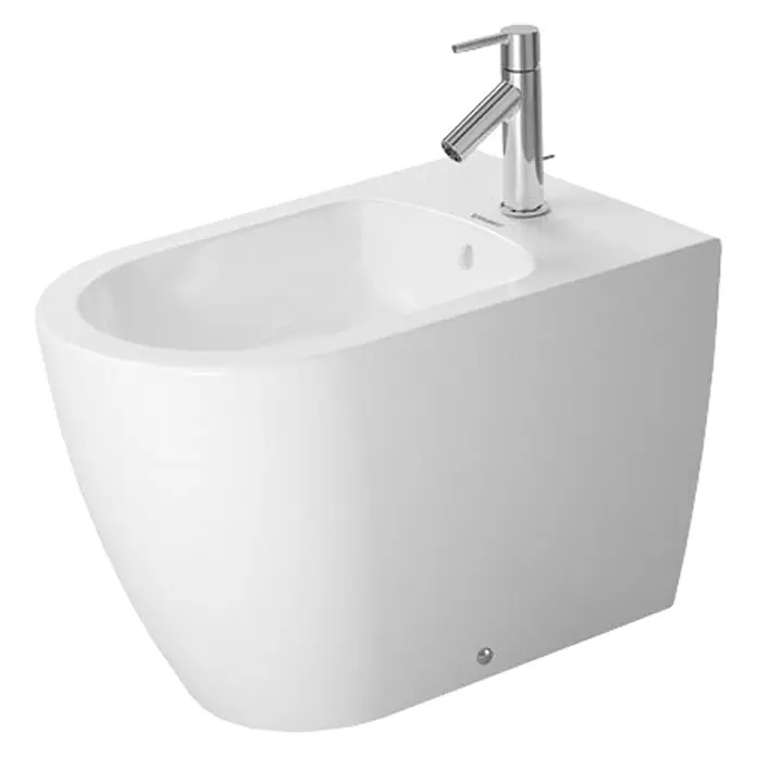 Duravit ME by Starck Stand-Bidet - Ohne Spezialglasur, Keramik, Weiß - Vorderansicht