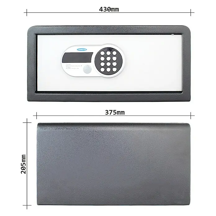 Rottner Hoteltresor Traveller - 37,5 x 43 x 20,5 cm, Elektronisches Zahlenschloss