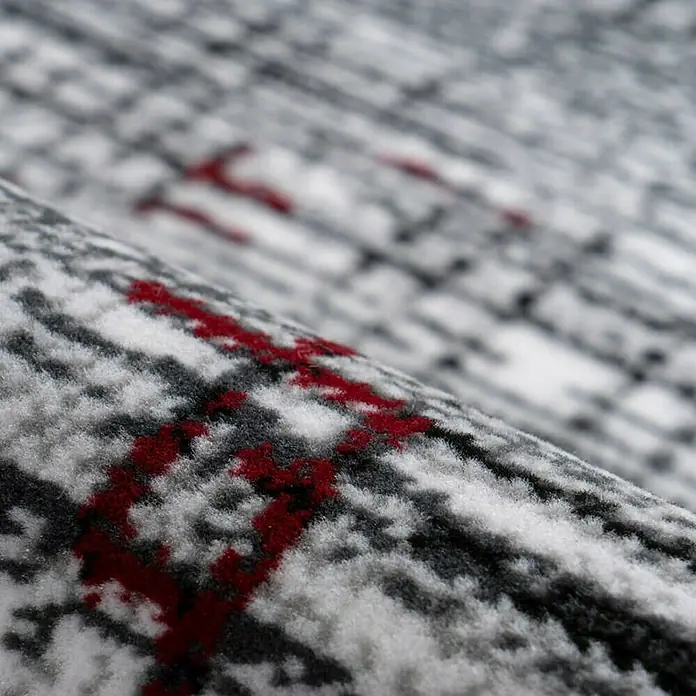 Kayoom Kurzflorteppich Vancouver - Multi, 290 x 200 cm, 100 % Polypropylen - Detailaufnahme