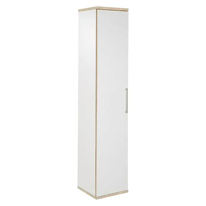 Phönix Chicago Regal - L x B x H: 40 x 40 x 196 cm, Weiß/Eiche Sand, Traglast: 5 kg/Boden - Anwendungsbeispiel