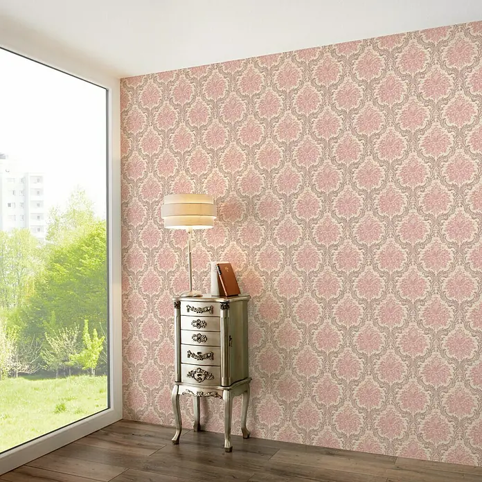 AS Creation Vliestapete Paradise Garden - Altrosa, Ornament, 10,05 x 0,53 m - Stimmungsaufnahme