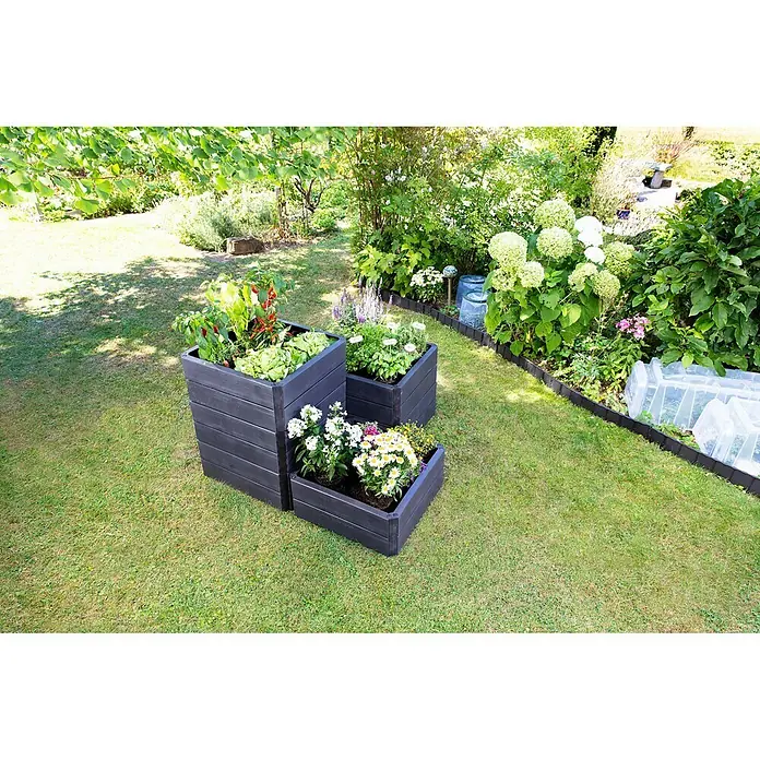 Garantia Hochbeet Ergo Quadro S - 60 x 60 x 25 cm, Kunststoff - Ansicht von oben