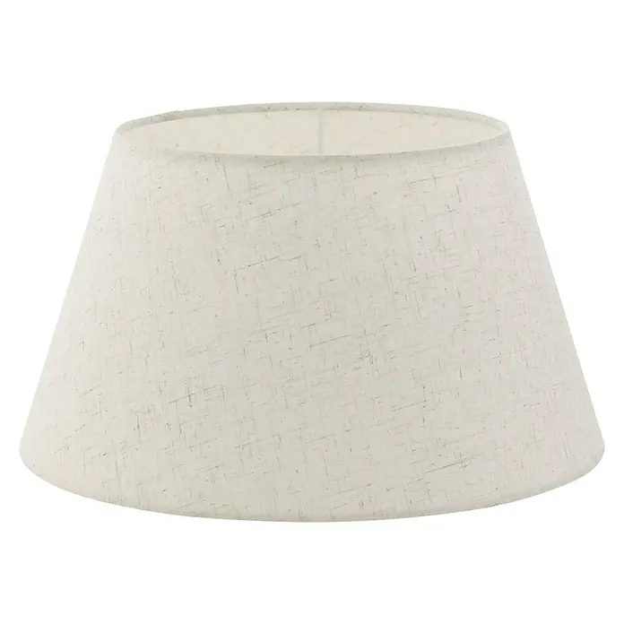 Eglo Lampenschirm 1+1 Vintage - Ø x H: 35 x 19 cm, Creme, Textil - Vorderansicht
