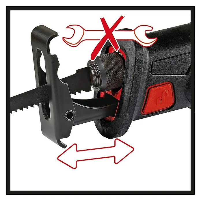 Einhell Power X-Change Akumulatorska sabljasta pila TE-AP 18 Li-Solo - 18 V, Bez akumulatora, 0 – 2600 poteza/min - Detaljan prikaz