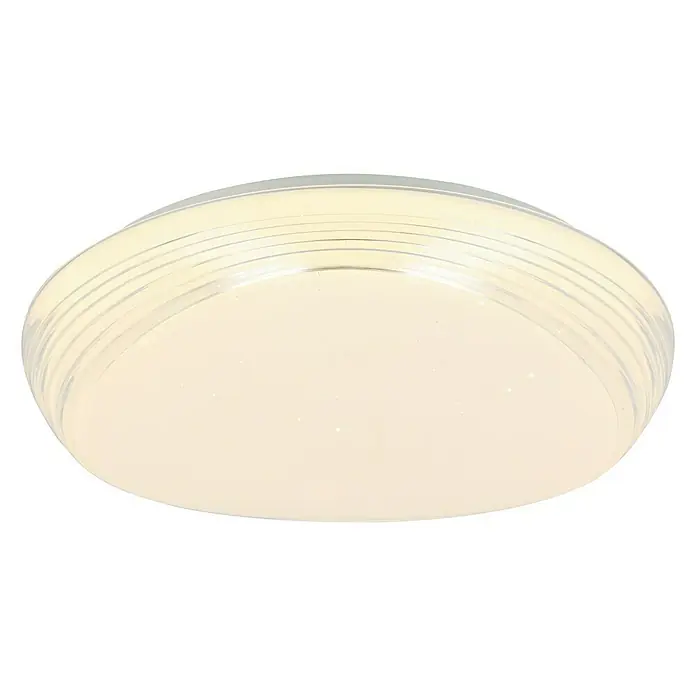 Lavida LED-Deckenleuchte rund Barrea - 24 W, Ø x H: 400 mm x 10 cm, Weiß