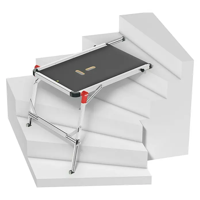Hailo Treppenpodest TP1 - Aluminium - Vorderansicht
