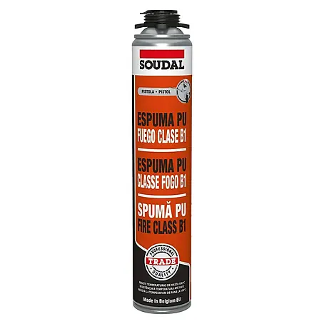 Soudal  Espuma para pistola PU Fuego Clase B1