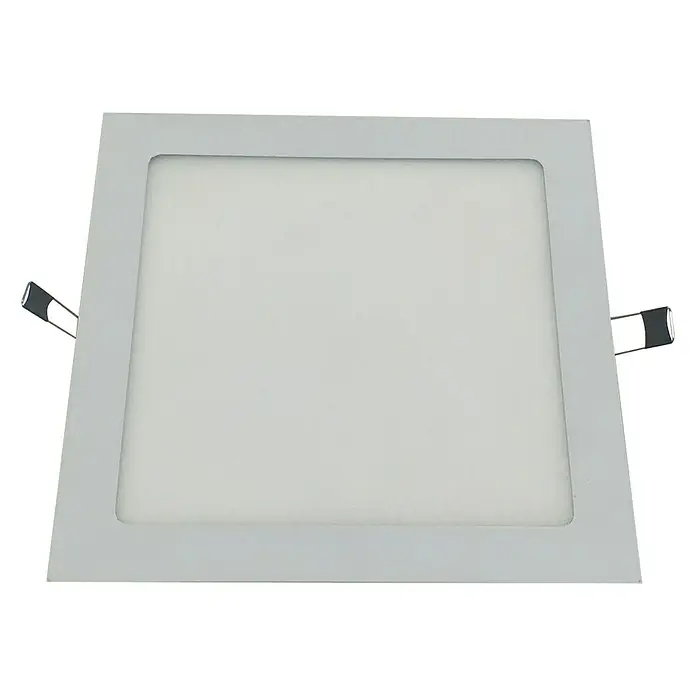 Downlight LED empotrable - 20 W, L x An x Al: 22,5 x 22,5 x 1,4 cm, Blanco, Blanco cálido