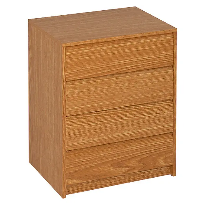Cajonera K-763 - L x An x Al: 45 x 60 x 73,4 cm, Roble, Número de cajones: 4 ud.