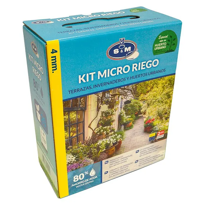 Set de iniciación goteo terrazas invernaderos - Apto para: Microriego