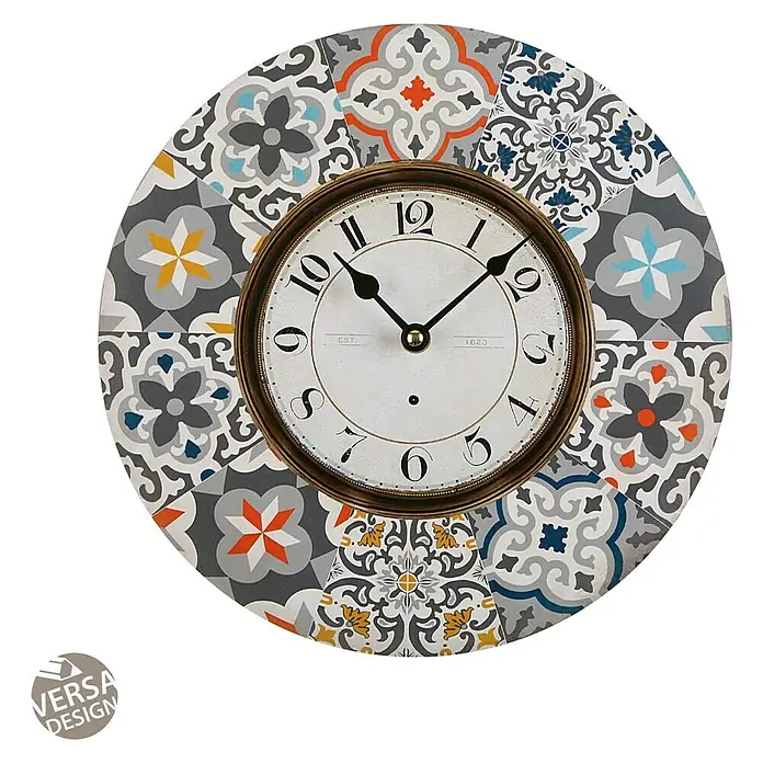 Reloj de pared redondo Alfama - Multicolor, Diámetro: 29 cm