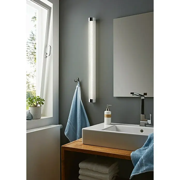 Briloner Led-spiegelverlichting sterrenhemel - 15 W, Chroom, l x b x h: 91,5 x 8,7 x 5,2 cm