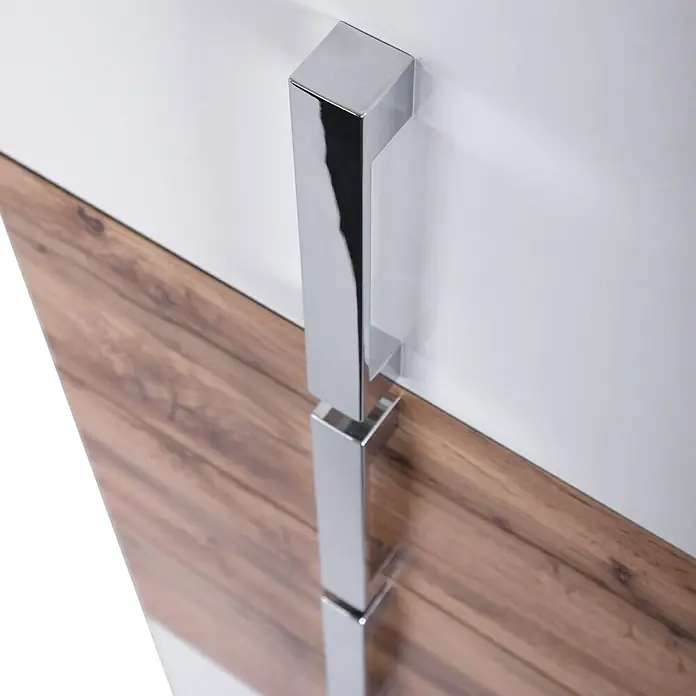 Schildmeyer Luca Hochschrank - 40 x 32 x 174 cm, Weiß/Wotaneiche - Detailaufnahme
