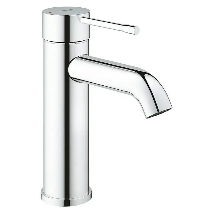 Grohe Essence New Waschtischarmatur S-Size - Ohne Zugstange, Chrom - Vorderansicht