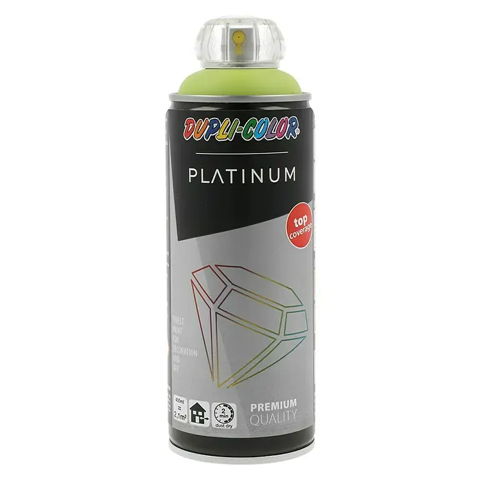 Dupli-Color Platinum Buntlack-Spray platinum - Frühlingsgrün, 400 ml, Seidenmatt - Vorderansicht