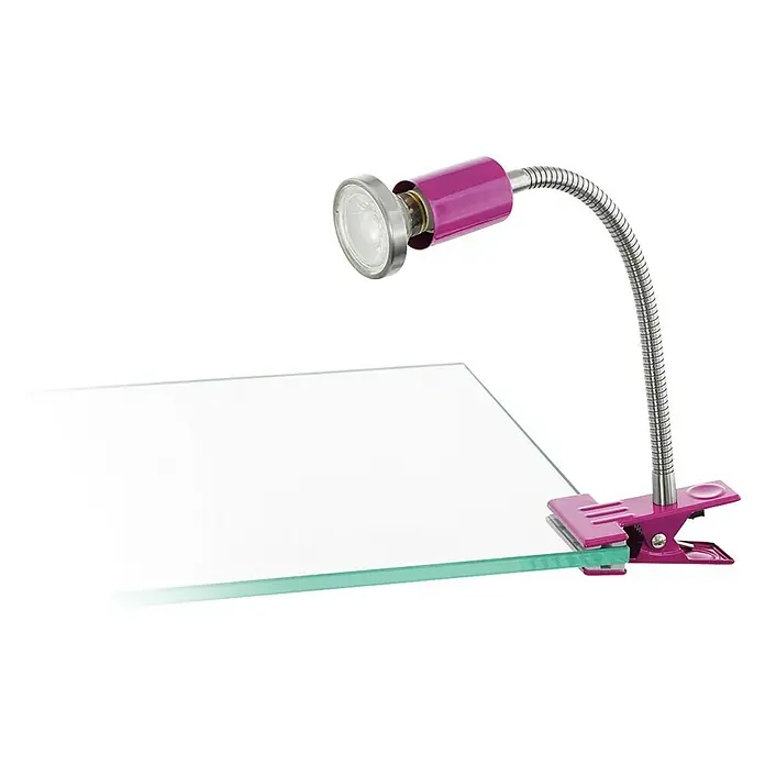 Eglo LED-Klemmleuchte Litos - Purple, 3,3 W, Stahl - Vorderansicht