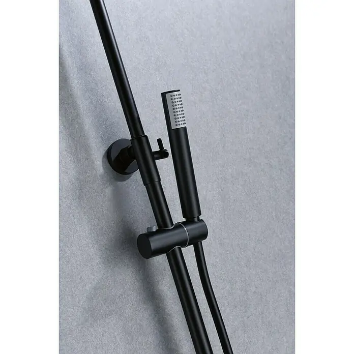 Imex Milos Sistema de ducha - Con grifo monomando, Número de tipos de chorro: 1 ud., Negro
