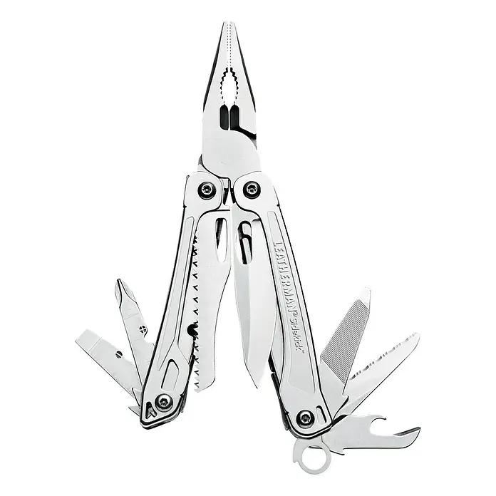 Leatherman Višenamjenski alat SIDEKICK - 14 funkcija, Srebrne boje - Pogled sprijeda