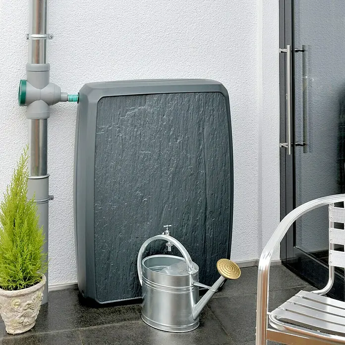Regentonne Multitank - 250 l, Anthrazit - Vorderansicht