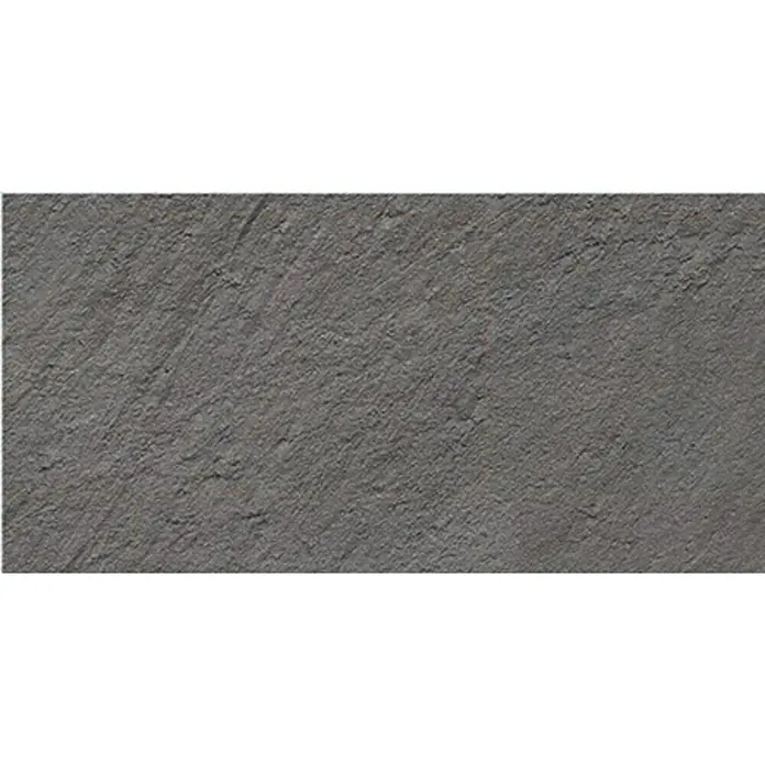 Feinsteinzeugfliese Lavagna Nera - 60 x 120 cm, Schwarz, Matt