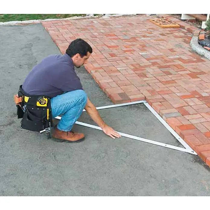 Građevinarski kutomjer - Materijal: Aluminij - Proizvod u upotrebi