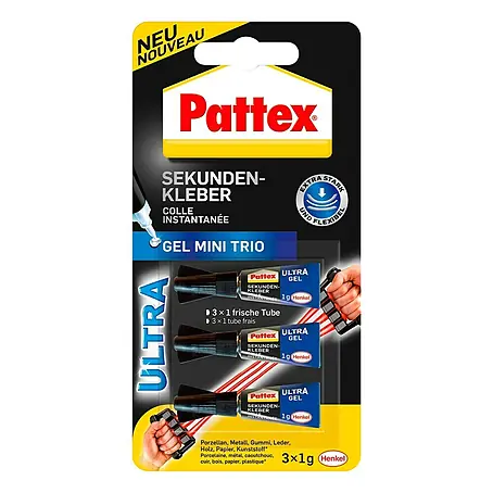 Pattex  Sekundenkleber Ultra Gel Mini Trio
