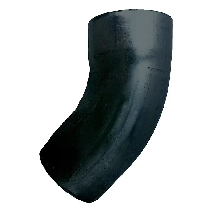 Sarei Fallrohrbogen - Nennweite: 80 mm, Winkel: 40 °, Aluminium, Anthrazit - Linke Seitenansicht