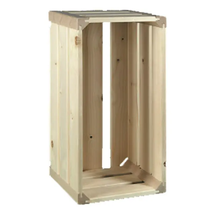 HolzZollhaus Houten kist B 1/4 - 17,5 x 35 x 16 cm, Geschaafd, Naturel - Vooraanzicht