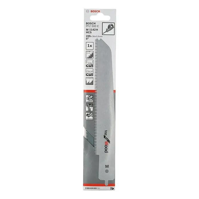 Bosch List za sabljastu pilu M 1142 H - Gradivo drvo, Razmak između zubaca: 2,3 mm - Pogled sprijeda