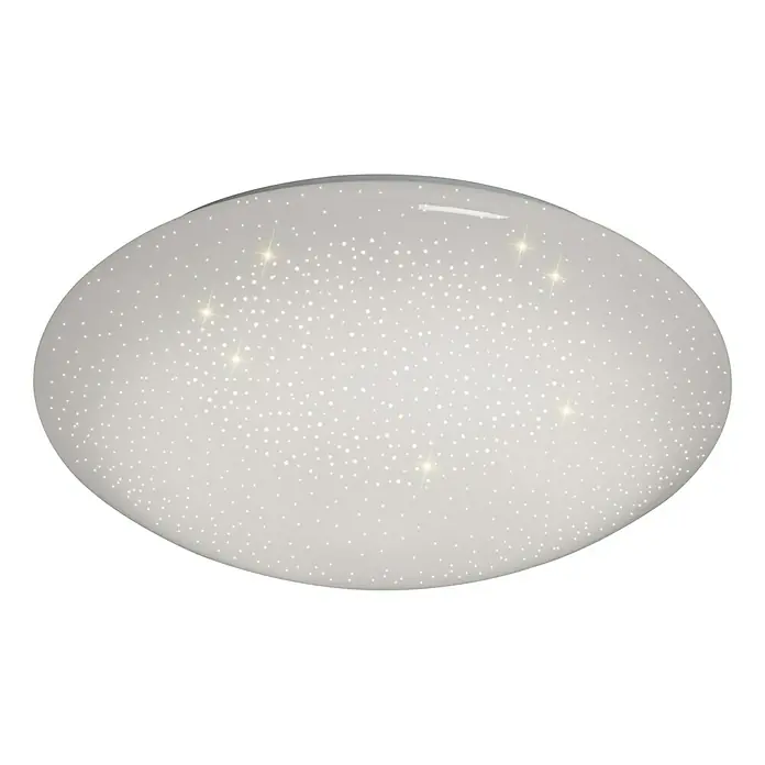 LeuchtenDirekt LED stropna svjetiljka Skyler - 8 W, Bijele boje, Topla bijela, Promjer: 250 mm