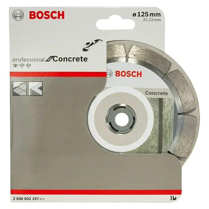 Bosch Professional Dijamantna rezna ploča Standard Concrete - Promjer rezne ploče: 125 mm, Prikladno za: Beton - Pogled sprijeda