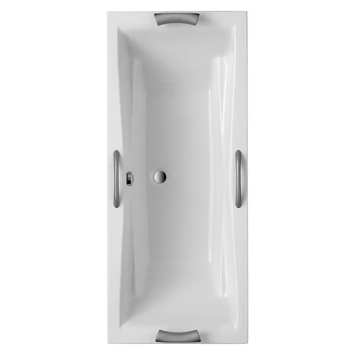 Ottofond Badewanne Santos Duo - 180 x 80 cm, Sanitäracryl, Weiß - Ansicht von oben