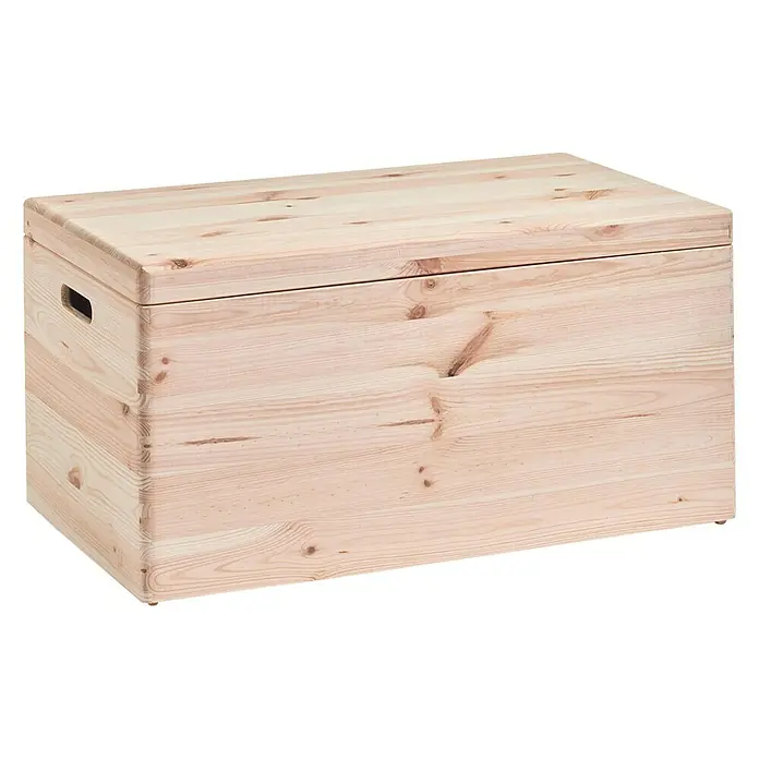 Zeller Present Drveni sanduk HOLZKISTE - 60 x 40 x 24 cm, Bor - Pogled sprijeda